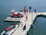 Image of a dock from above