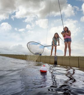 Fishing off Dock