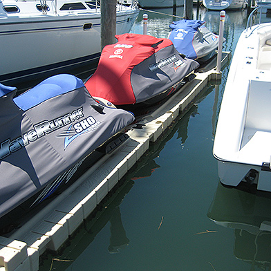 EZ Dock with Covered Jetskis