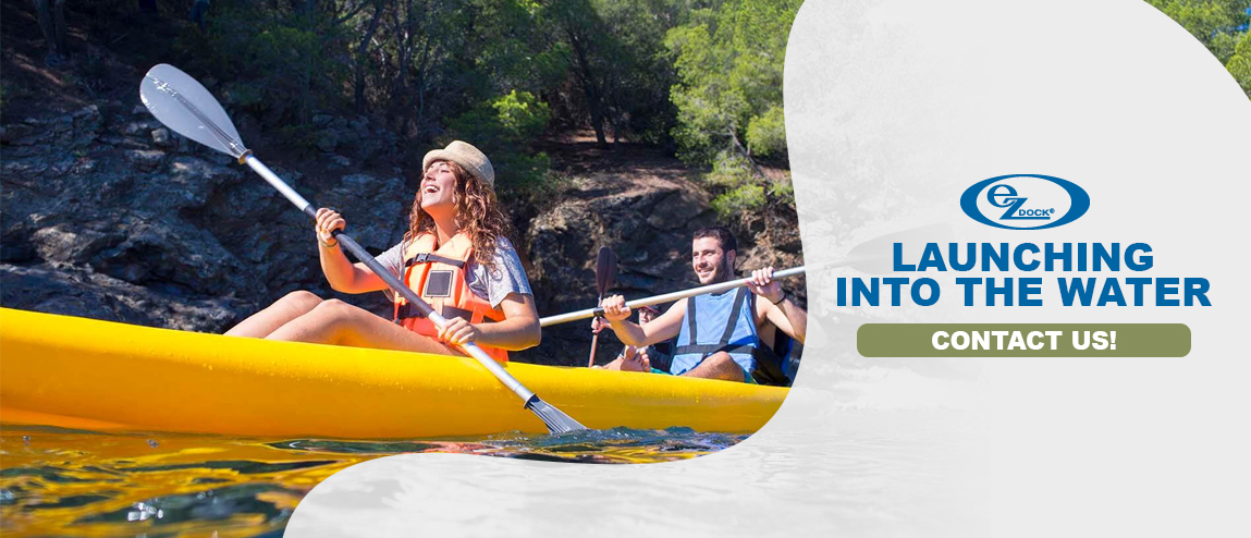 Launching into Water Kayaking