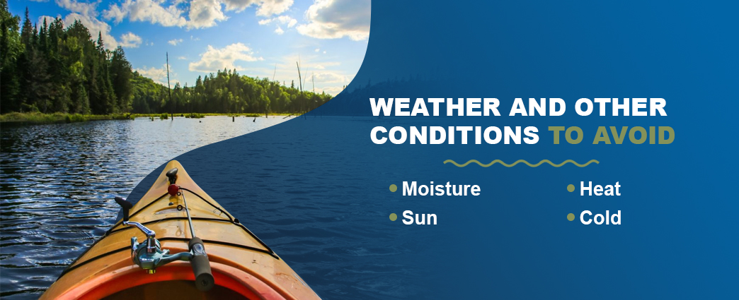 Kayak weather conditions to avoid