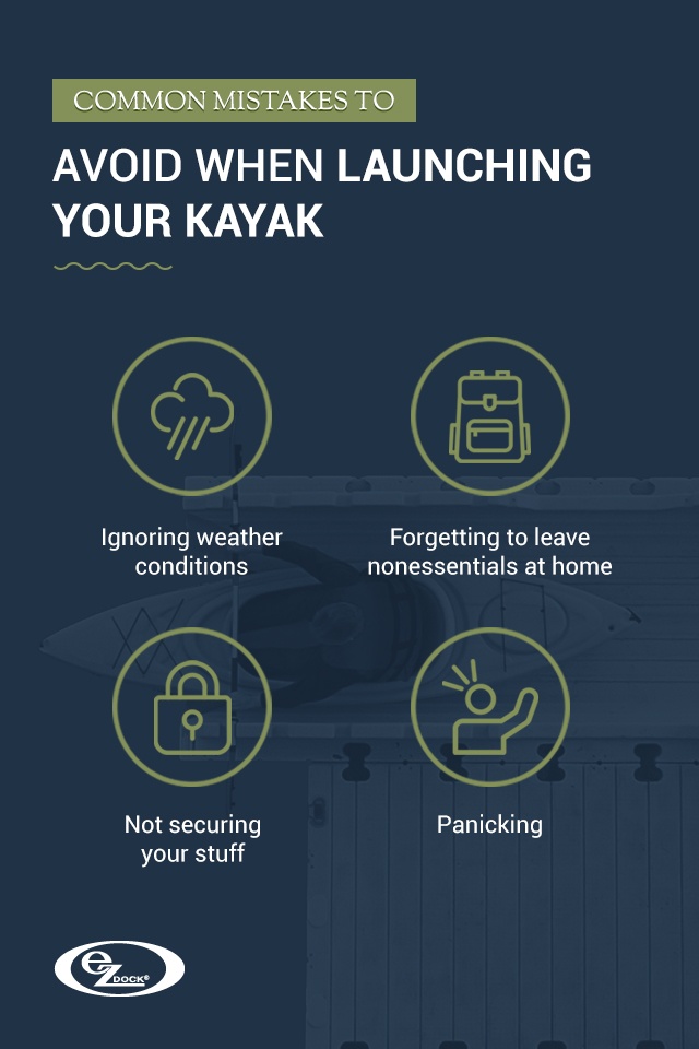 Mistakes to avoid when launching a kayak