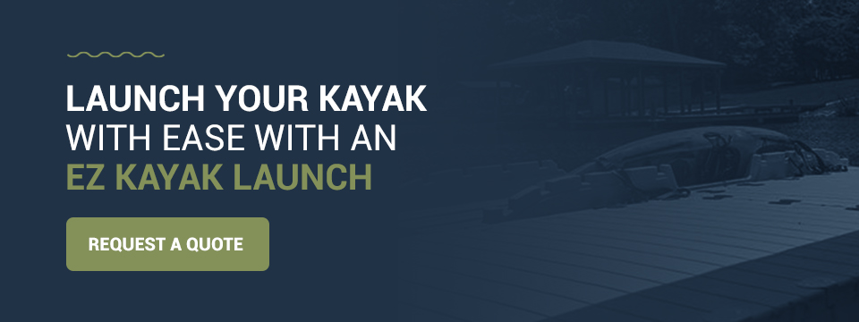 Launch your kayak with an EZ Launch® Residential