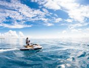 Couple on jet ski