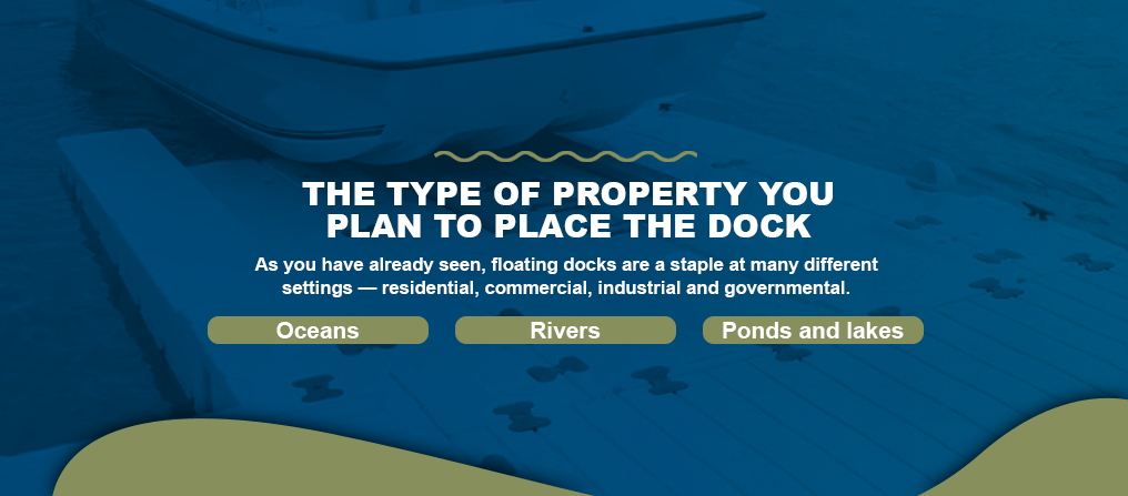 1. The Type of Property You Plan To Place the Dock