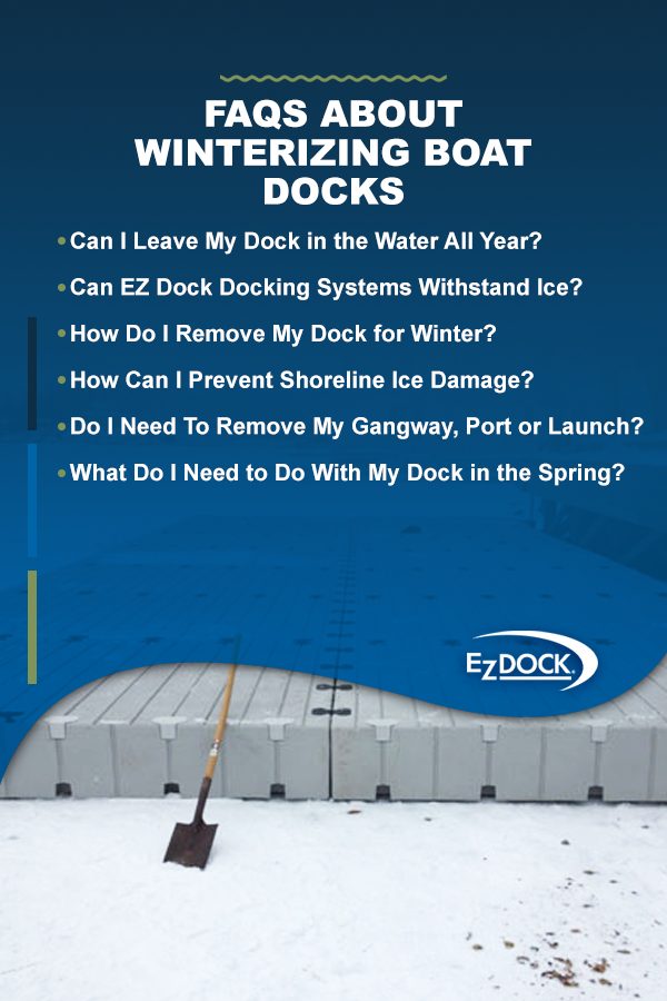 FAQs about winterizing boat docks