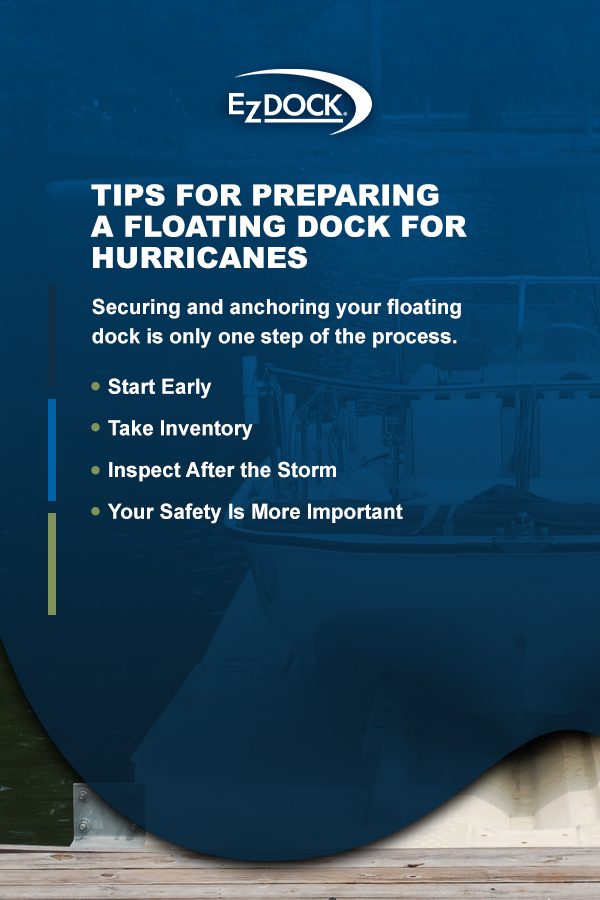 Tips for preparing a floating dock for hurricanes