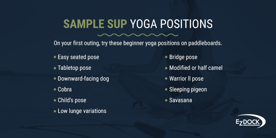 Sample SUP Yoga Positions