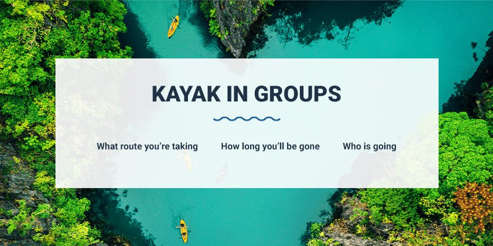 kayak in groups