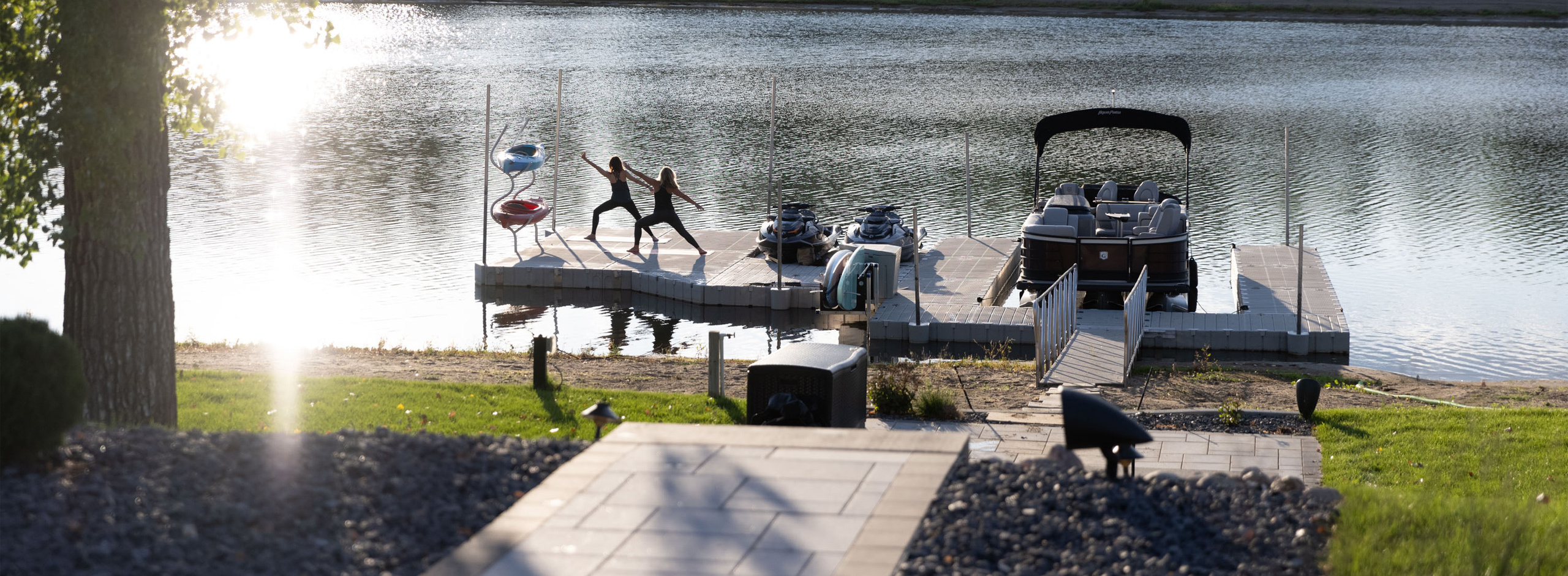 Morning Yoga on EZ Docks