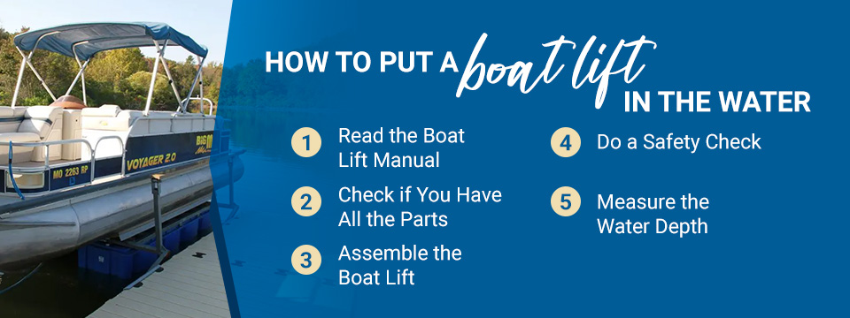 How to Put a Boat Lift in the Water