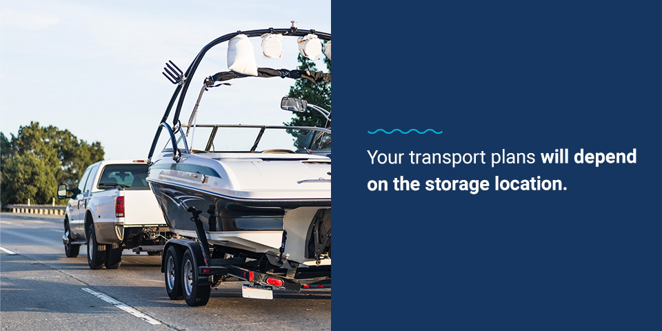 Your transport plans will depend on the storage location