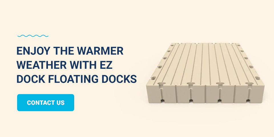 Enjoy the warmer weather with EZ Dock Floating Docks